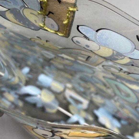 Dooney & Bourke Bee Print Tote - Tan and Blue - Picture 4 of 5